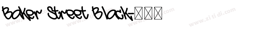 Baker Street Black字体转换